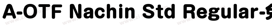 A-OTF Nachin Std Regular字体转换